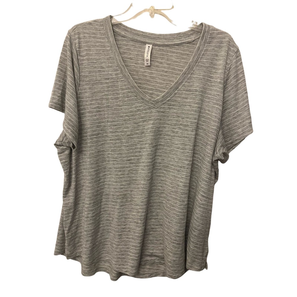 Athleta plus size striped t shirt size 2x